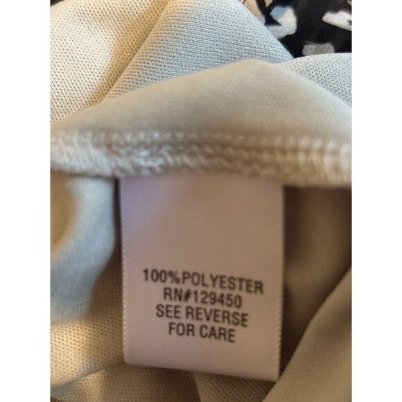 APT 9 Women's Sheer 2 Pc  Blouse Tunic 3X Gray Black Abstract Sleeveless Pockets - Picture 10 of 10